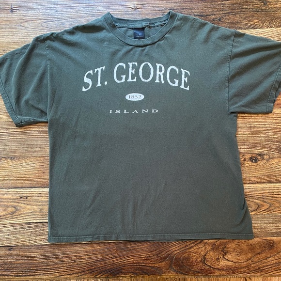 Olive Green St George Island Tee - Picture 7 of 7